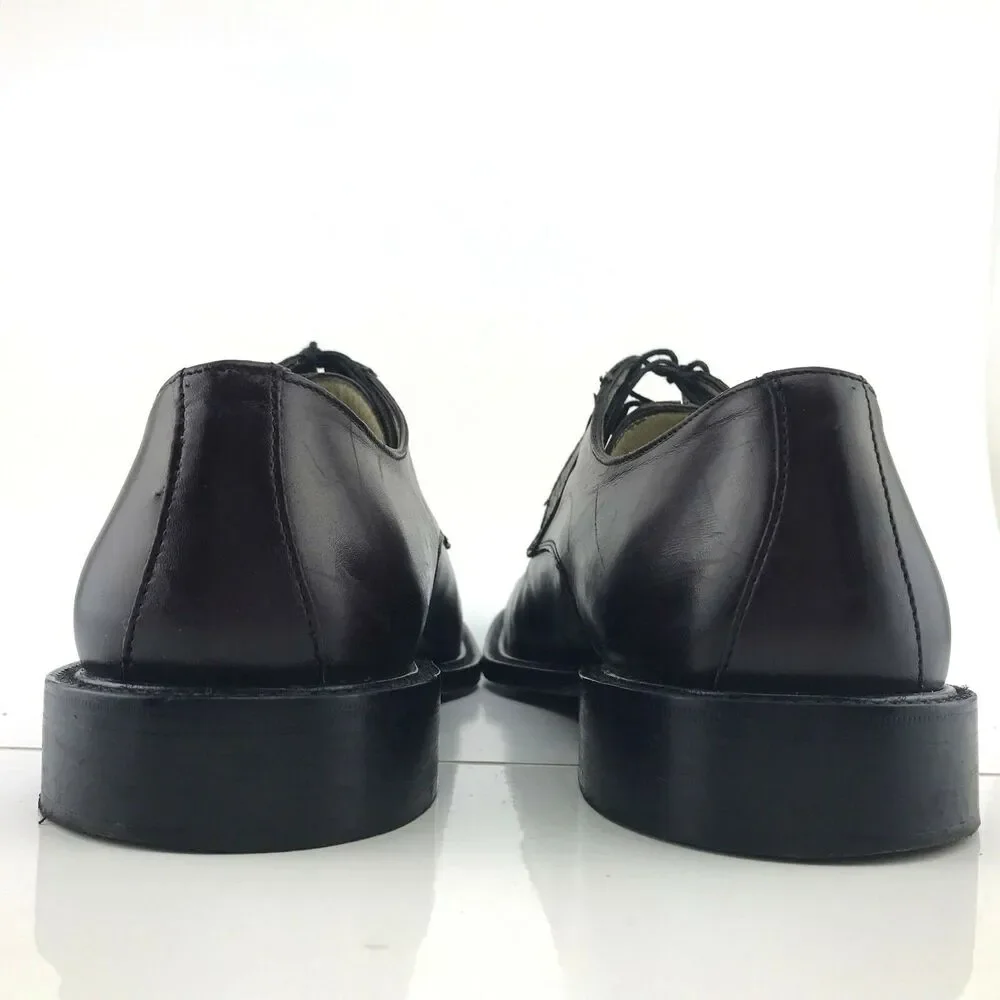 Belvedere Calf & Ostrich Oxford Mens Size‎ 10.5 M Brown Mahogany Split Toe